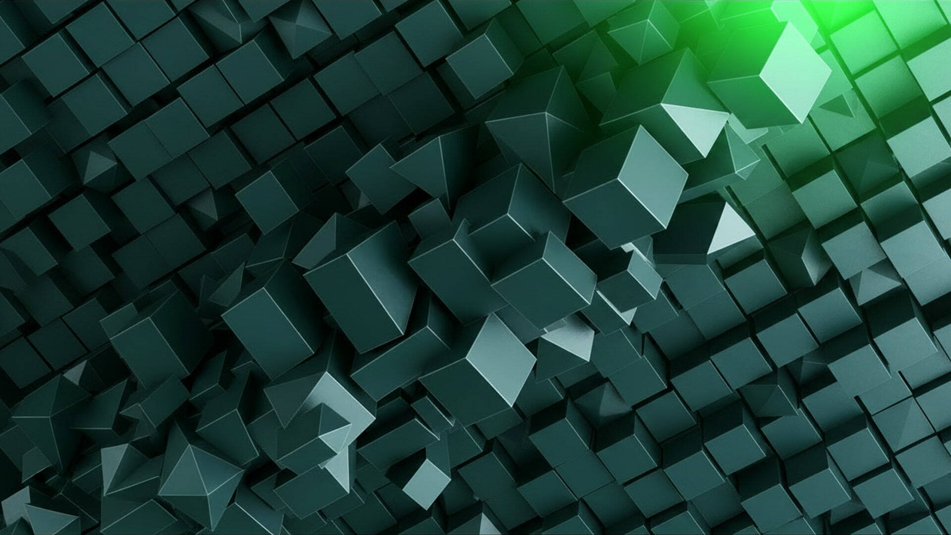 Abstract 3D cubes background