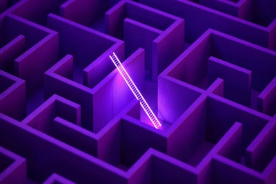 Abstract 3d stairs