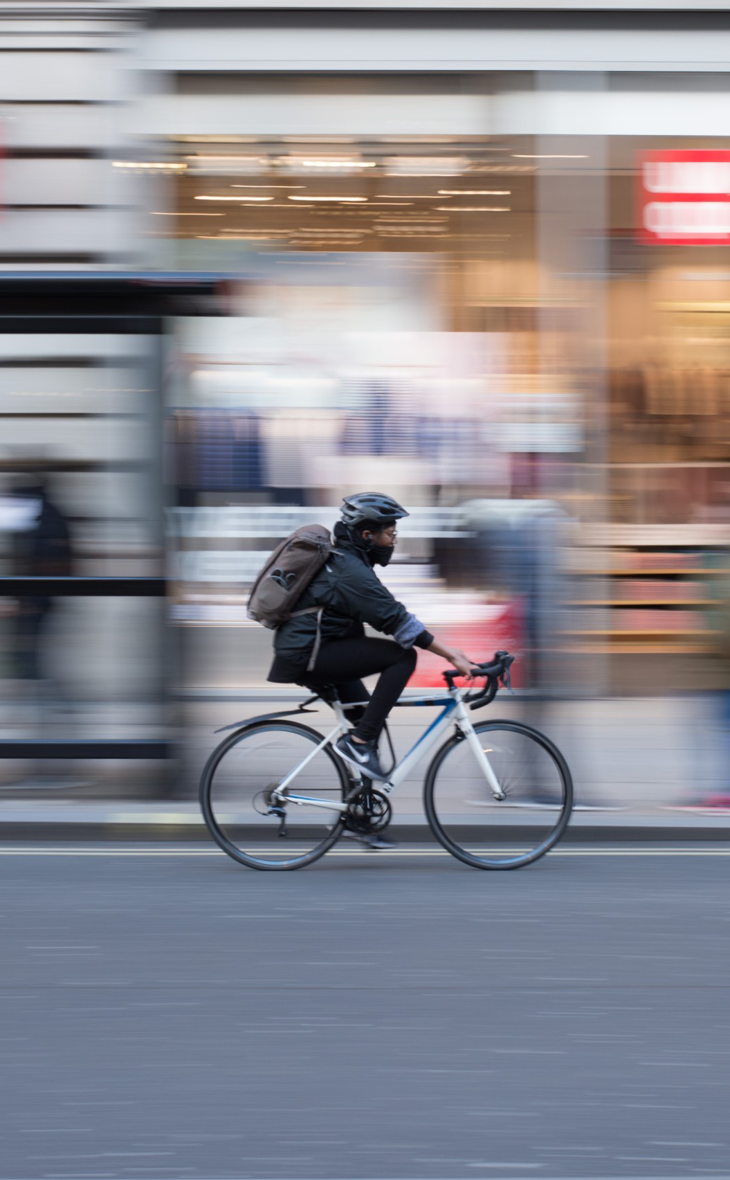 Person riding a bike