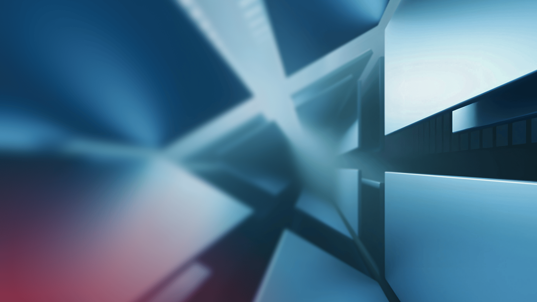 Abstract blue rectangles