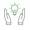 Icon Black Hands Holding Idea@3x