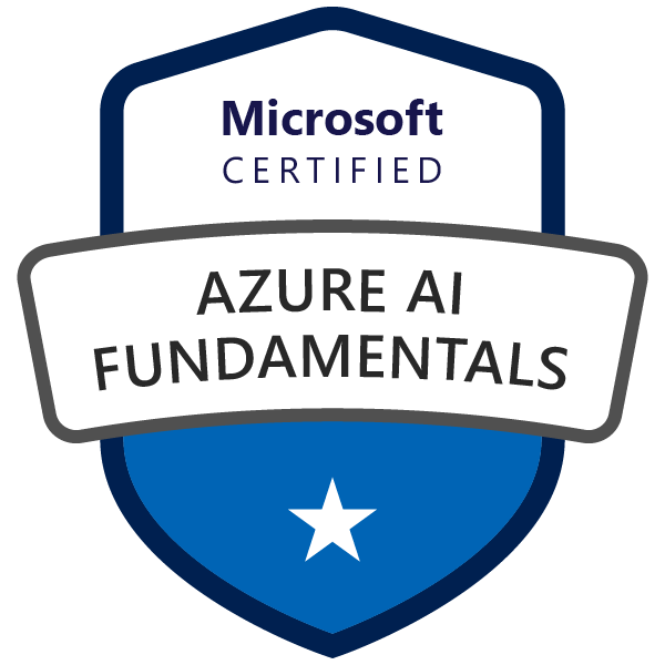 Microsoft Certified_ Azure AI Fundamentals badge image
