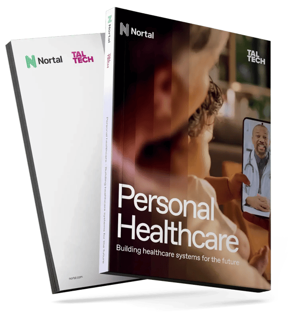 Booklet mockup of Personal Healthcare white paper