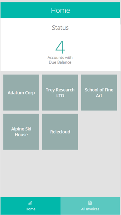 Screenshots from a demo.