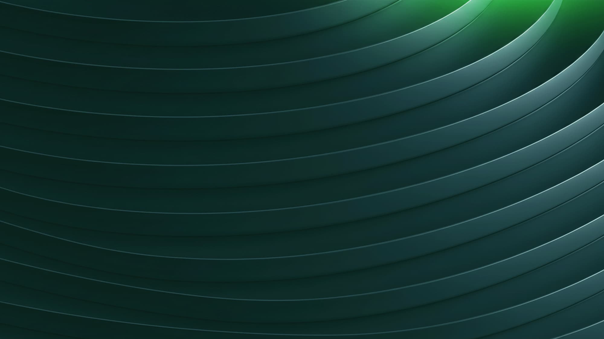 Abstract dark green 3d shapes background