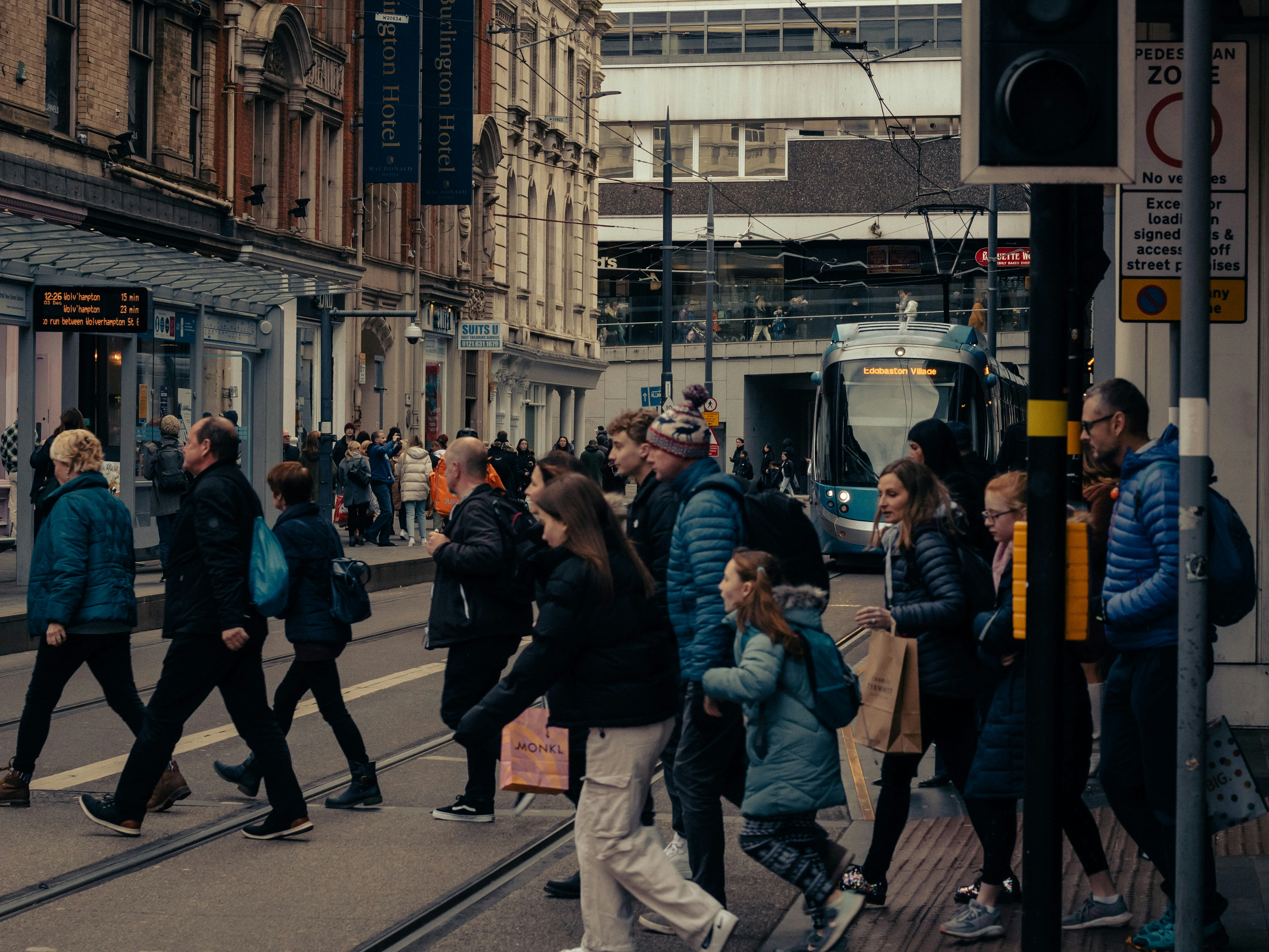 People crossing street