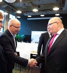 Priit Alamäe (left) with minister Peter Altmaier