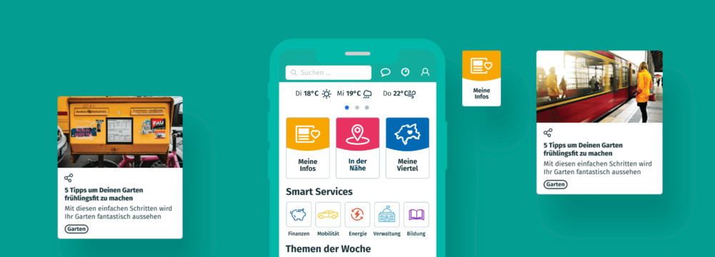 Wuppertal city app screens