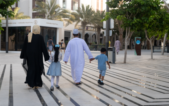 Omani family enjoying the foundation of proactive services