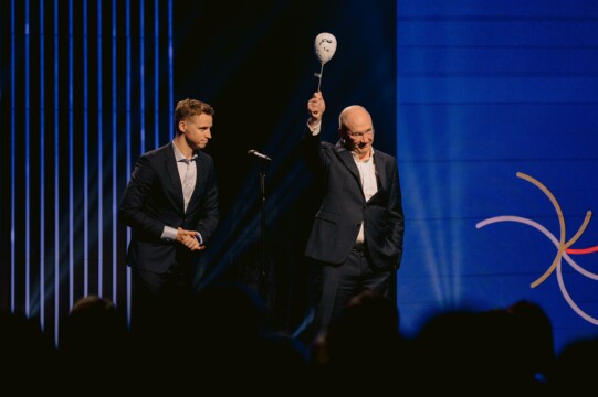 Priit Alamäe and Ats Albre accepting the award for the Exporter of the Year 2024