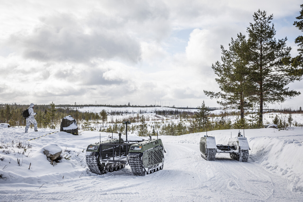 Unmanned ground system on a snow