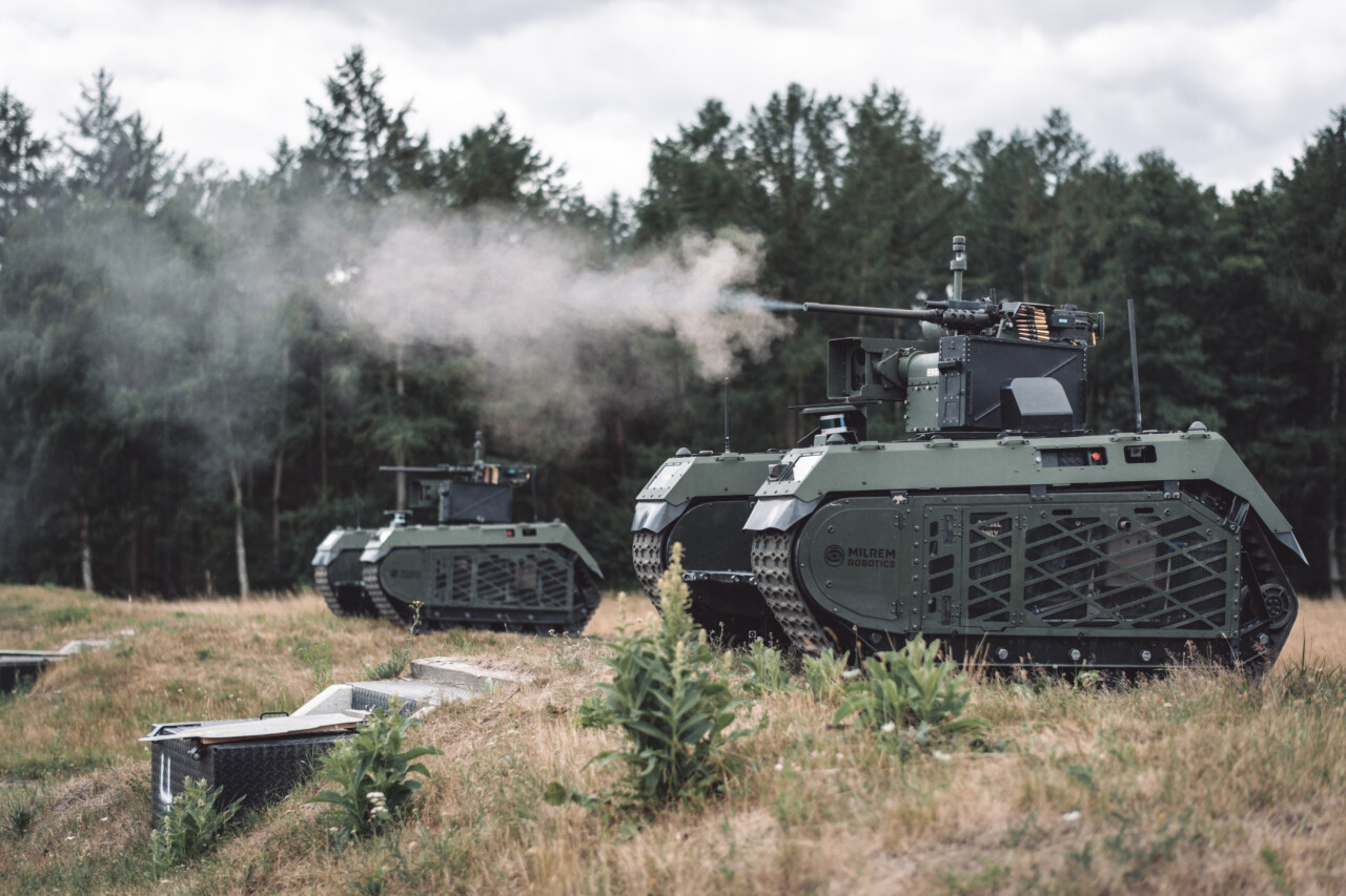 Unmanned ground system on a ground